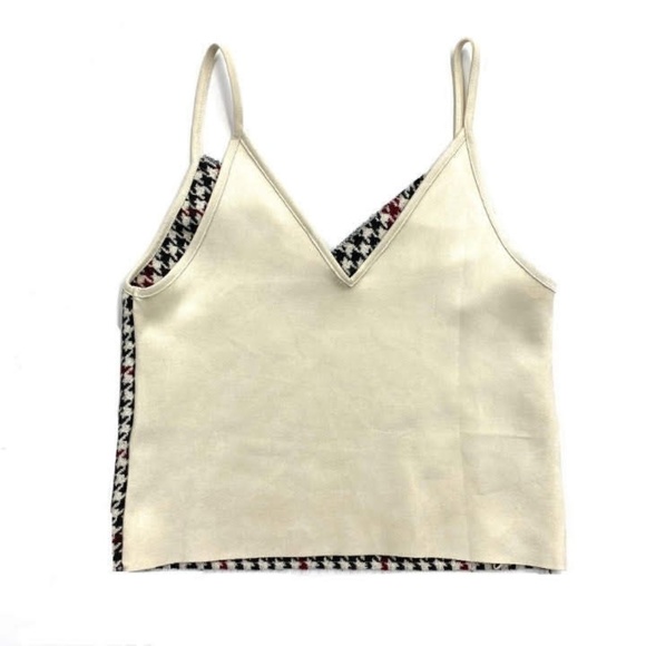 ZARA Houndstooth Cami, Sz M (NWOT) - Picture 6 of 6